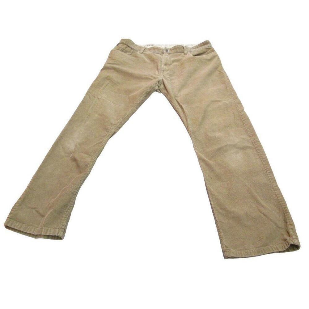 IZOD Mens Saltwater Corduroy Pants Brown Tan Classic Fit Size 34 x 30​​​​